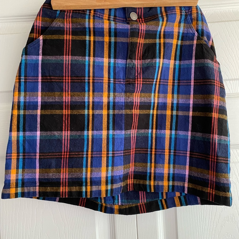 HOLLISTER Plaid Colorful Skirt